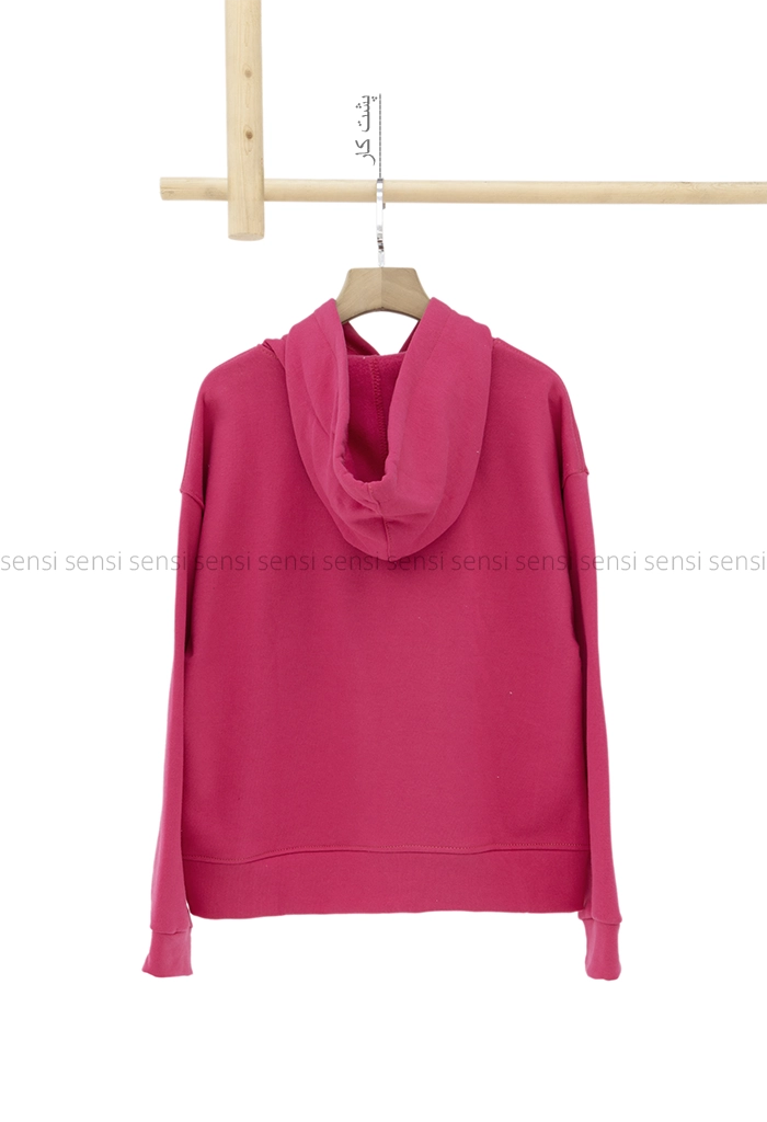 هودی باکسی ساده رنگی کد1005150